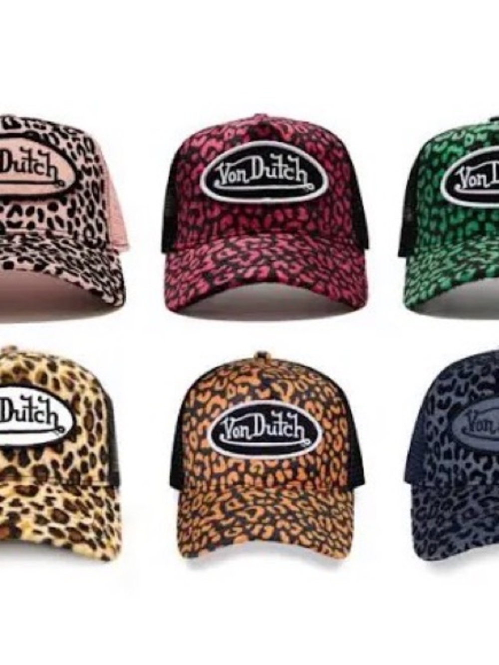 Von Dutch Leopard Print Cap with Black Brim and Exclusive Gold Logo - Picture 8 of 11